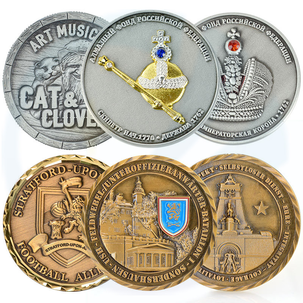 Challenge Coin Design Stamping Dies 3d Zinc Alloy Make Your Own Double Heavy Souvenir Gold Plated Coin Customised Ancient Coins