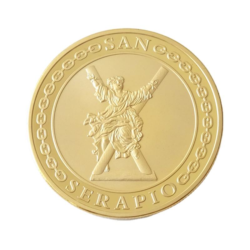 Manufacture Challenge Coin 24K Gold Plating Custom Commemorative Coin Metal Souvenir Gift Challenge Coins