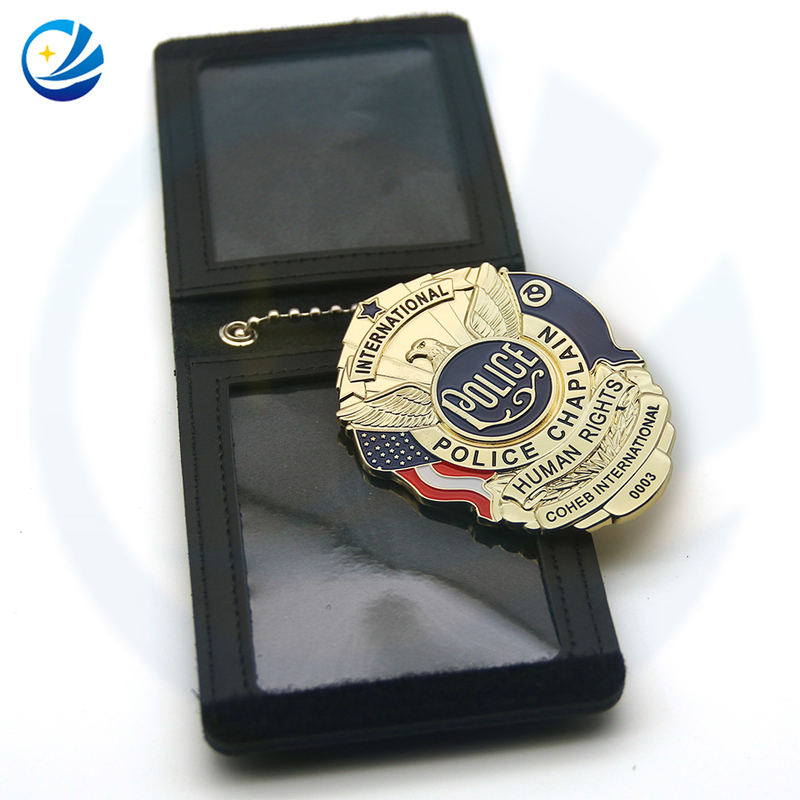 China Wholesale Custom Logo Metal Souvenir Sheriff Pilot Security Officer Shield Military Police Lapel Pin Badge