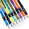 Customised promotional screen printed neck lanyards printing custom logo sublimation polyester anime lanyard with logo custom