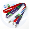 Pink Lanyards Id Card Printed Phone Case Key Chain Polyester Lanyard With Clip Lanyards with Custom Logo