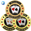 Custom Design Soft Enamel Double Sides 3D Round Collectible Poken Poker Coin, Factory Wholesale Playing Game Token Coin