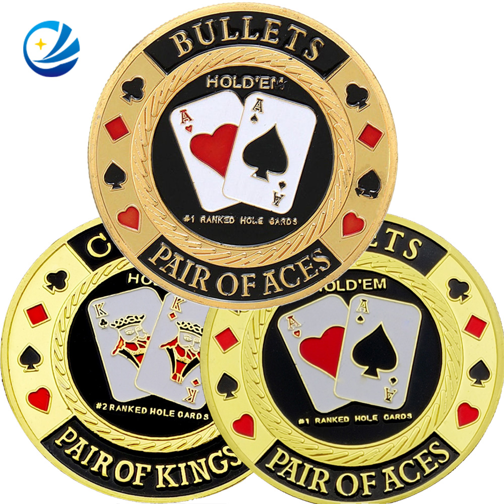 Custom Design Soft Enamel Double Sides 3D Round Collectible Poken Poker Coin, Factory Wholesale Playing Game Token Coin