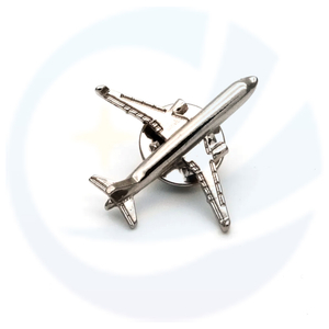 Airplane Aircraft 3D Zinc Alloy Lapel Pin Badge for Gift