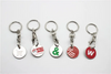 Cheap Metal UK Trolley Insert Coin Keychain For Supermarket Shopping Cart Token