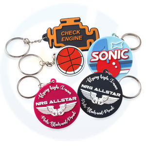 Promotional business gift custom logo key chains 2d 3d pvc keychains personalized key chain soft rubber keychain