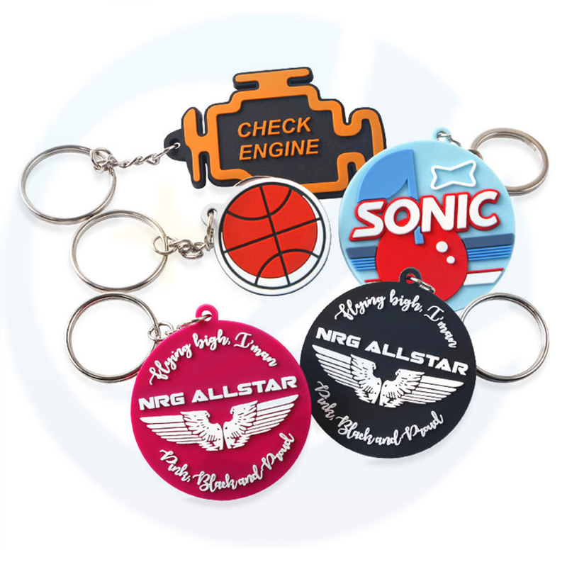Promotional Business Gift Custom Logo Key Chains 2d 3d Pvc Keychains Personalized Key Chain Soft Rubber Keychain