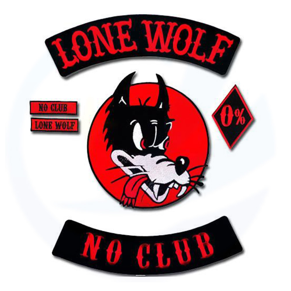 Wholesale Custom Embroidery Patches Iron on Motorcycle Patches Embroidery Motorcycle Club Biker Patch