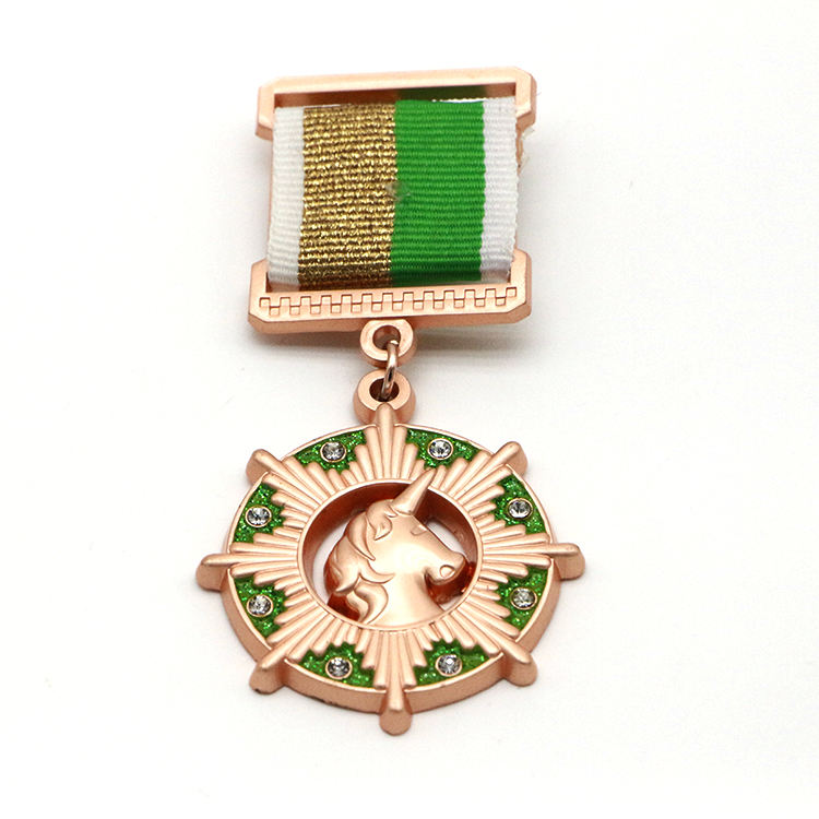 Manufacturer Custom Medalla Medallion Metal Medal Ribbon Bar Badges 3D Activity Medals And Awards Medal Of Honor