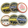 custom 3D logo with double plate brass challenge coin