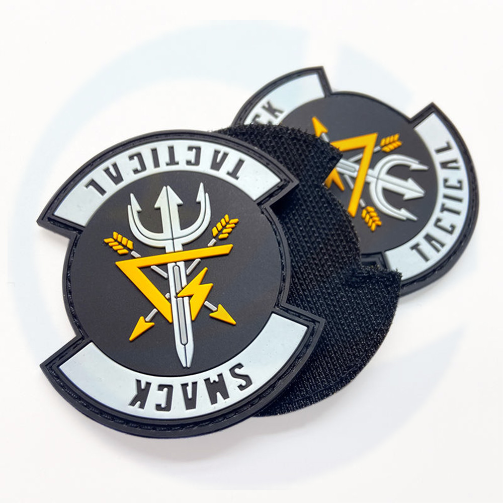 Factory Custom Velcro PVC Patches Silicone Soft Rubber Patch Label 3D Embossed PVC Patch