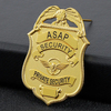 Customized custom police item factory security police officer badge Manufacturer Metal Crafts Made nypd Badge Full Gold Plating Soft Enamel Custom Lapel Pin