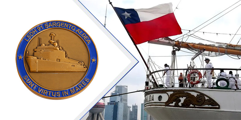 Unveiling the Naval Vessel Designs on Chile Navy Challenge Coins