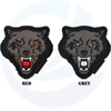 Custom 3D Rubber Wolf Head Skull PVC Patch