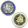 Bulk Custom Metal Zinc Alloy 3D Enamel Souvenir Whole Armor of God Coin Knight Templar Challenge Coin