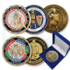 Bulk Custom Metal Zinc Alloy 3D Enamel Souvenir Whole Armor of God Coin Knight Templar Challenge Coin