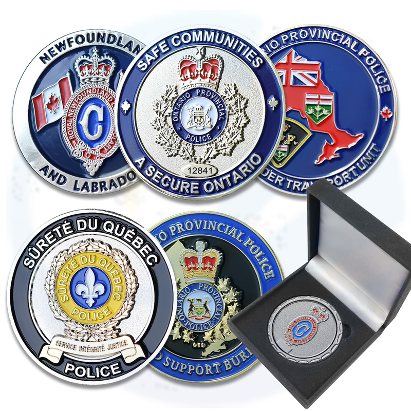 Provincial Police Forces (OPP-RNC-SQ) Challenge Coins