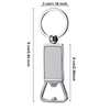 Customized Engraved Logo Metal Keychain with Bottle Opener Promotion Metal Gift Keychain with Bottle Opener