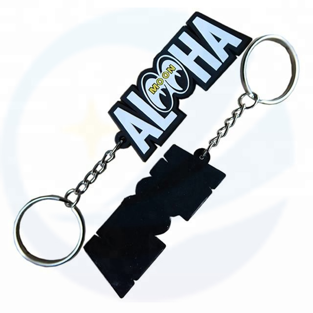 Custom Logo Name Key Chain Soft Rubber 3D PVC Keychain