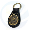 Custom High Quality Leather Key Chain And Ring Antique Gold Metal Keychains