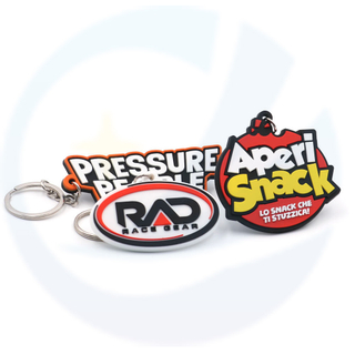 Custom Soft PVC Keychain Key Chain / Soft Rubber Keychains / Silicone Keyring 2D/3D Rubber Pvc Keychain With Your Logo Name