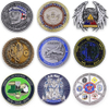 Manufacturer Metal Coin Custom No Minimum Die Casting 3D Blank Enamel Euro Coins Navy Air Force Souvenir Challenge Coin