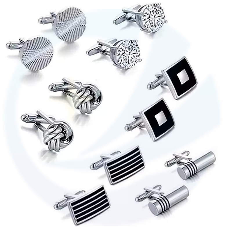 High Quality CuffLink Custom Newest Men's Metal Blank Square Cuff links Cufflinks For Men