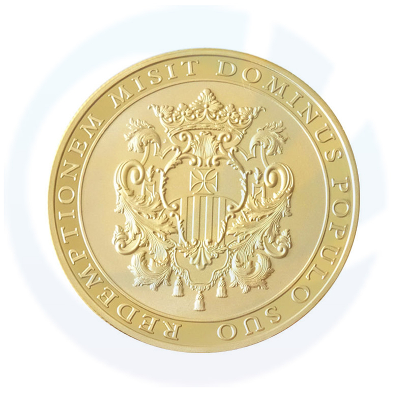 Manufacture Challenge Coin 24K Gold Plating Custom Commemorative Coin Metal Souvenir Gift Challenge Coins