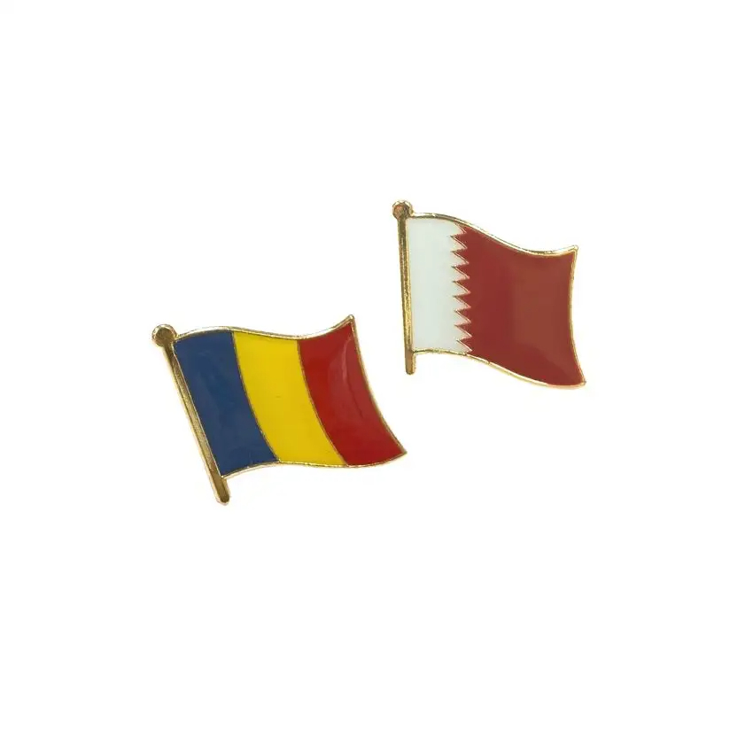 Custom Made High Quality National UAE Flag Metal Pin Badge