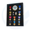 Custom 11x14 Black Wood 3d Deep Beach Tags Ribbons Insignia Patches Pins Medals Military Display Case Cabinet Shadow Box