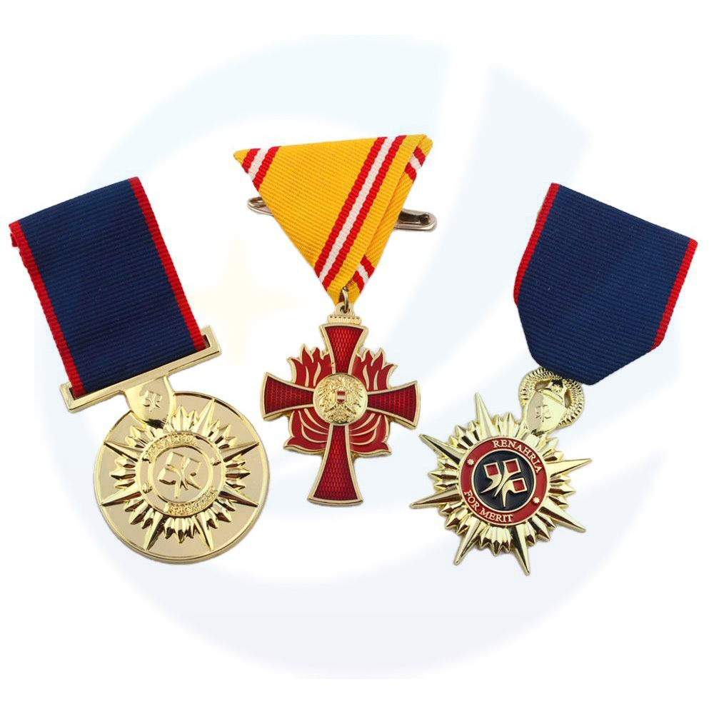 Factory Wholesale Cheap Competitive Custom Medallion Us Honor Medal with Short Ribbon Bar