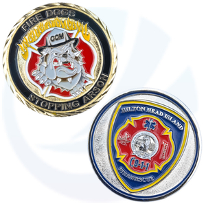Firefighter Challenge Coins - Fire Department Coins