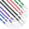 Sublimation Softs Polyester Cotton Solid Color USB Key Chain Whistle ID Card Rope Lanyard