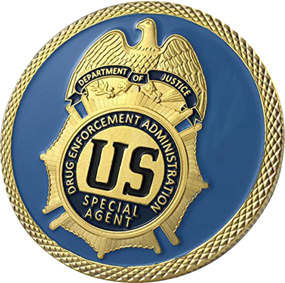 Custom Coin Makers Funny Awesome Unique Personalized Police U. S. Drug Enforcement Administration (DEA) Correctional Officer Challenge Coin