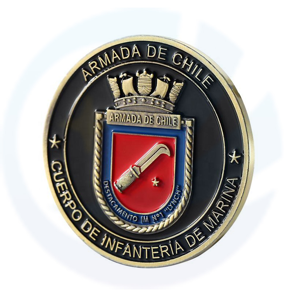 Chilean Navy Military Marine Infantry Metal Challenge Coin Commemorative Coin