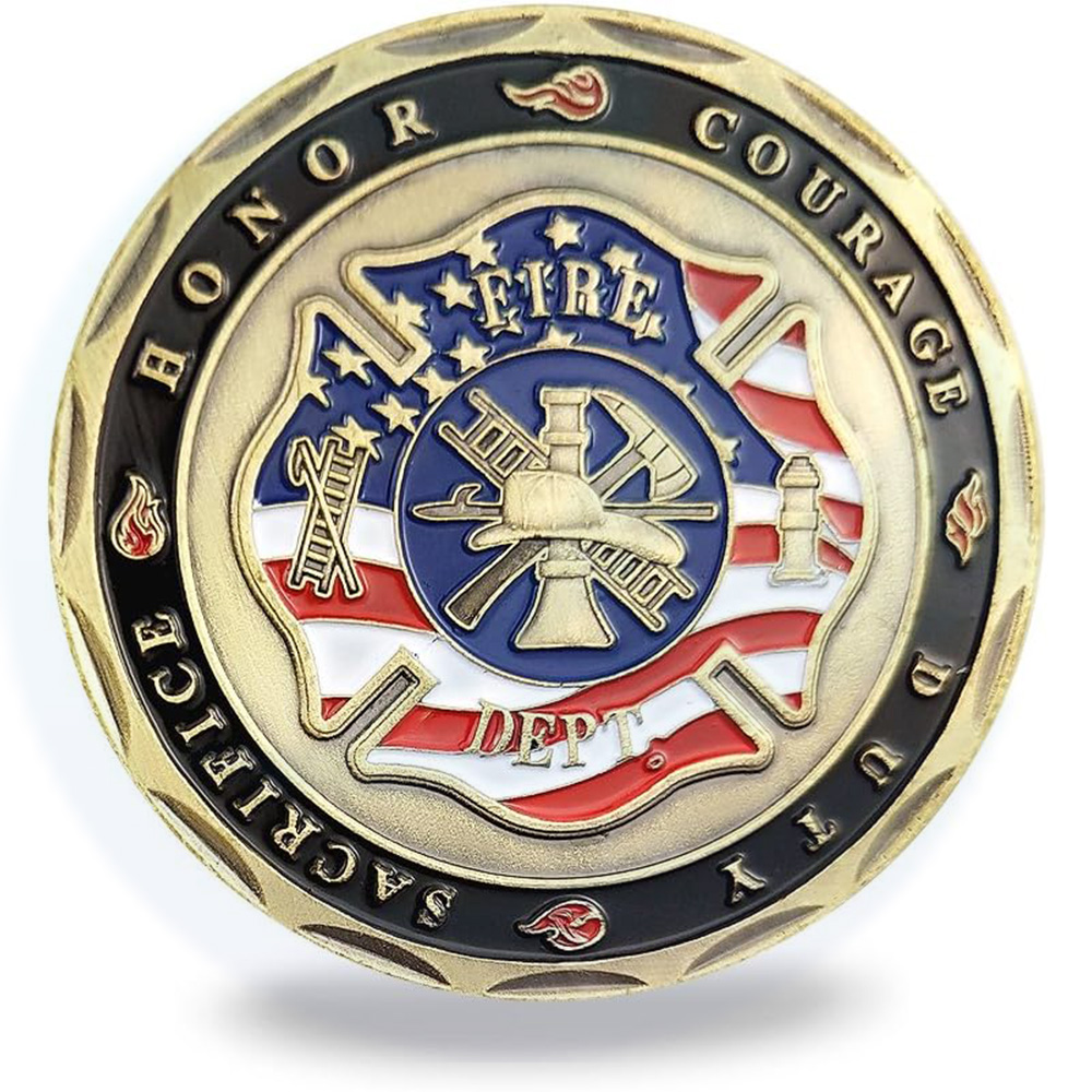 Firefighter Challenge Coins