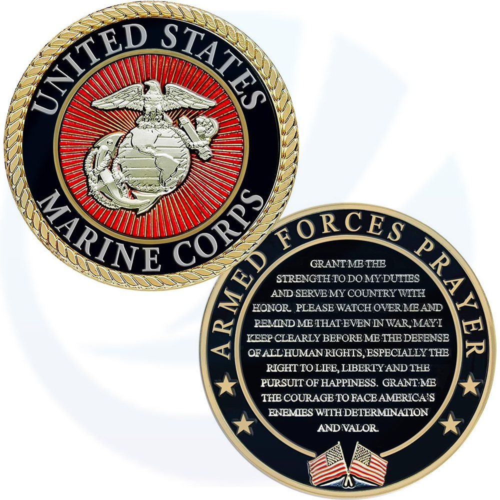 Marine Corps Retired Challenge Coin - USMC Challenge Coin - Amazing US Marine Corps Military Coin Retired - Designed by Marines for Marines
