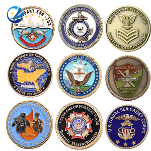 Manufacturer Custom No Minimum Metal Military Coin Die Casting 3D Blank Army Enamel Coins Navy Air Force Brass Silver Firefighter Souvenir Challenge Coin