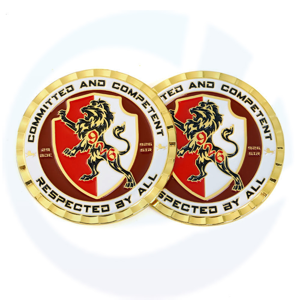 Manufacturer Custom Souvenir Gold Plated Enamel Zinc Alloy 3D Metal Commemorative Challenge Coin