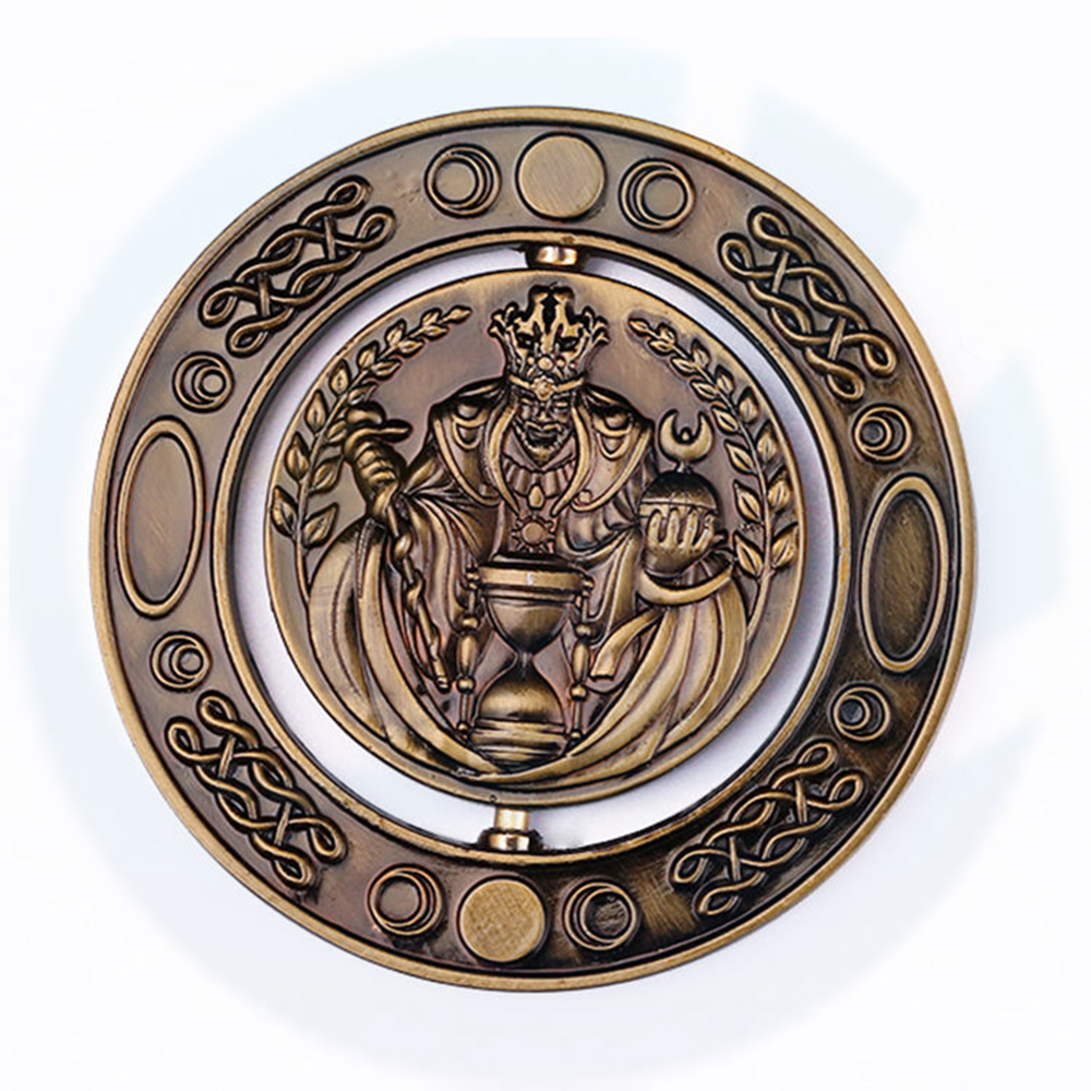 Souvenir 3d Metal Coin Manufacturer Custom Enamel Stamping Dies Double Coin Die Cast Gold Silver Brass Spinner Coin