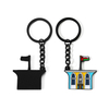 Wholesales Saudi Arabia Company Logo Souvenir Keyring custom double sided enamel keychain for gift