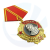 Factory Supplier Two Tone Ribbon Drape Enamel Honor Medals