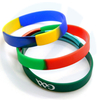 New Customized Logo Print Silicone Bracelets Personalized Wristband Thin Rubber Silicone Wristband with Customized Logo