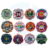 Direct factory sale OEM Custom high quality embroidery firefighter patches for garment accessories