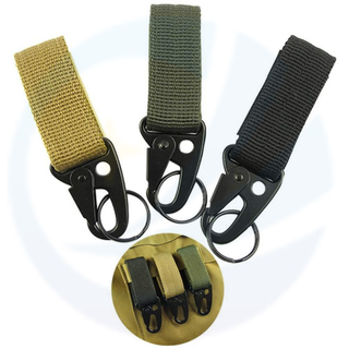 Multifunctional Nylon Carabiner Quickdraws Key Chain Hook Webbing Buckle Hanging Belt Clip Kit Bag Molle Strap