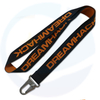Custom Logo Neck Strap Lanyard No Minimum Order Thick Polyester Webbing Embroidered Jacquard 2.5CM Woven Lanyards with carabiner