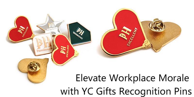 Elevate Workplace Morale with YC Gifts Recognition Pins