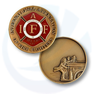 IAFF AFL-CIO CLC FIREMAN FIRE CHALLENGE COIN Iaff Challenge Coin
