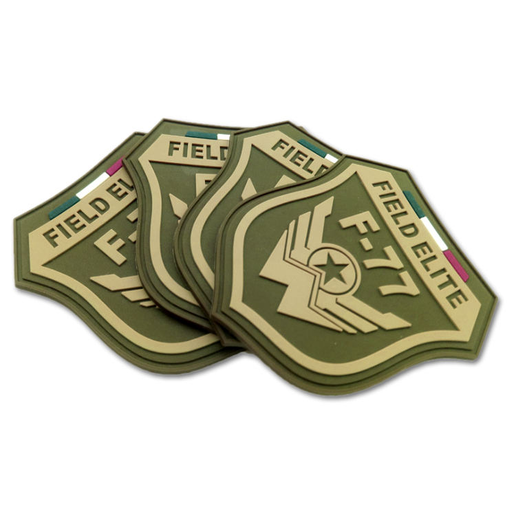 Custom Clothing Sewing Patch Embossed 3D Logo Soft PVC Silicone Rubber Badge