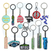 Free Sample Soft Hard Enamel Key Chain Custom Letter Zinc Alloy Metal Keyholder Keyring 3D Gold Silver Cartoon Anime Keychain